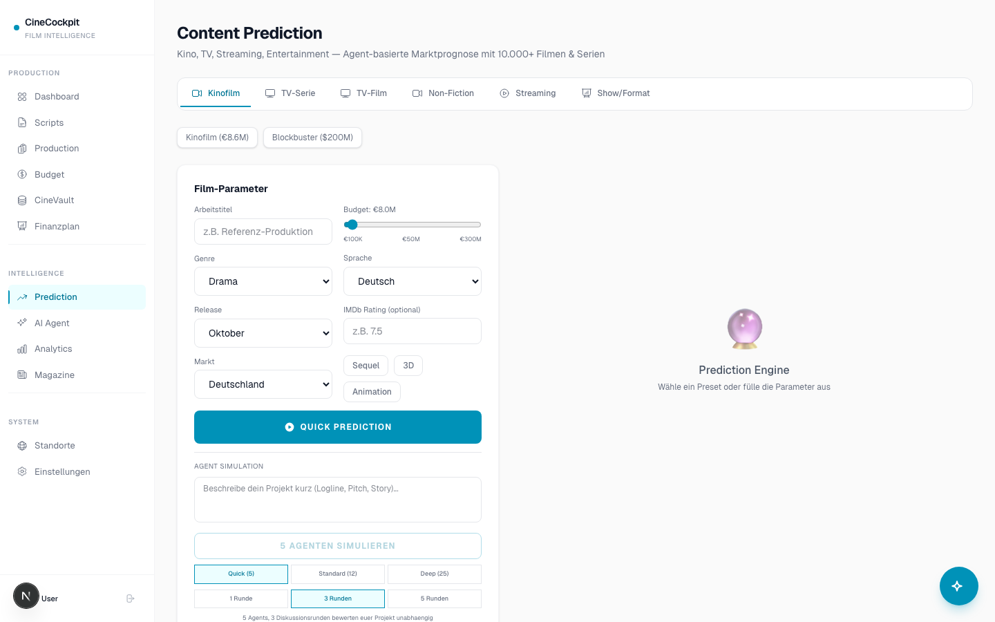 CineCockpit — Content Prediction Engine